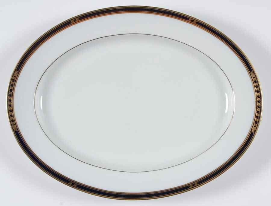 Canastel 13" Oval Serving Platter by Noritake-1