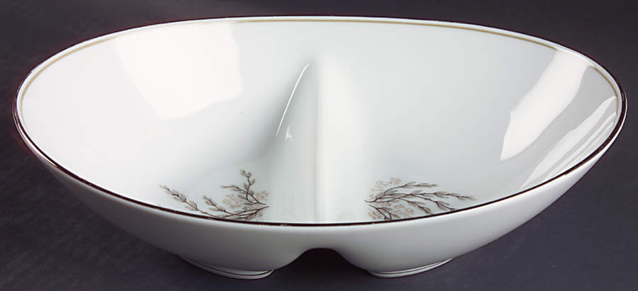 Candice 10" Oval Divided Vegetable Bowl by Noritake-1