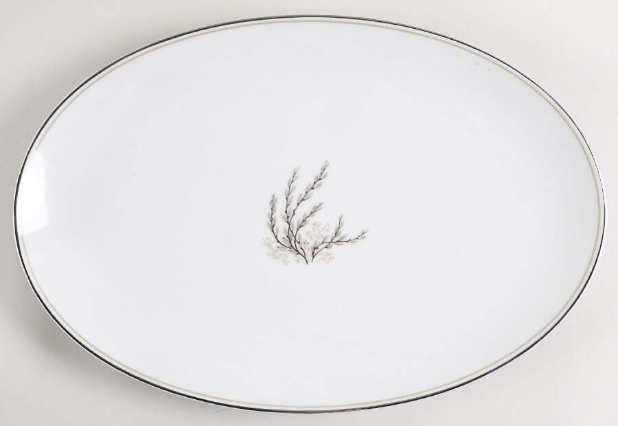 Candice 14" Oval Serving Platter by Noritake-1