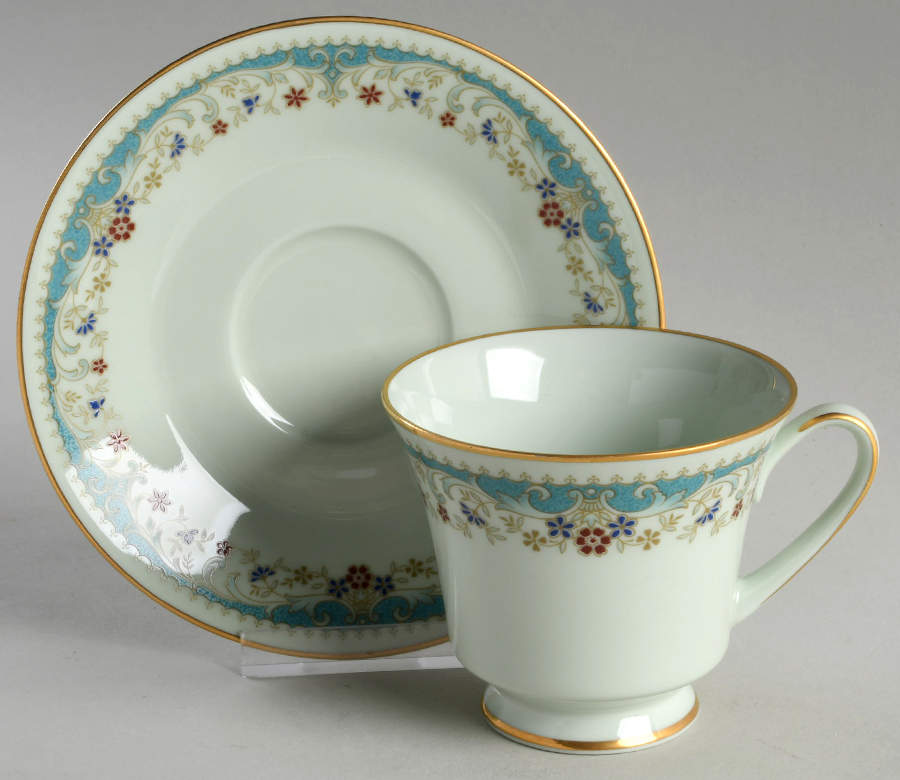 Cantata Footed Cup & Saucer Set by Noritake-1