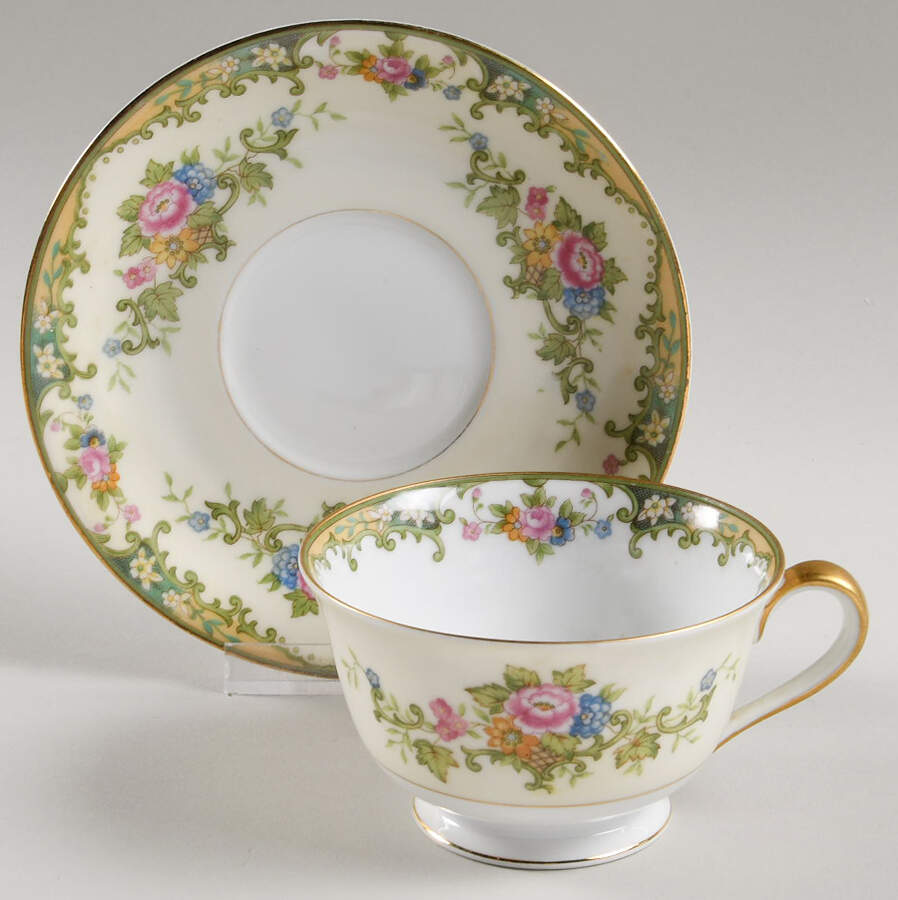 Cantara Footed Cup & Saucer Set by Noritake-1