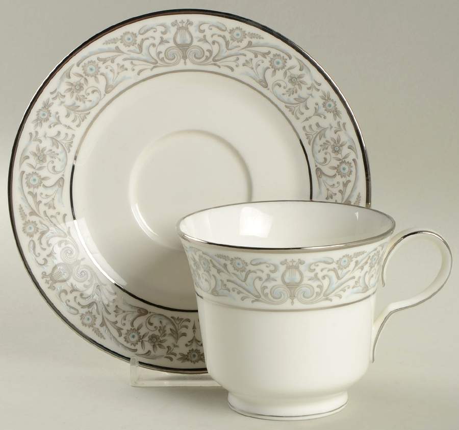 Canterbury Footed Cup & Saucer Set by Noritake-1