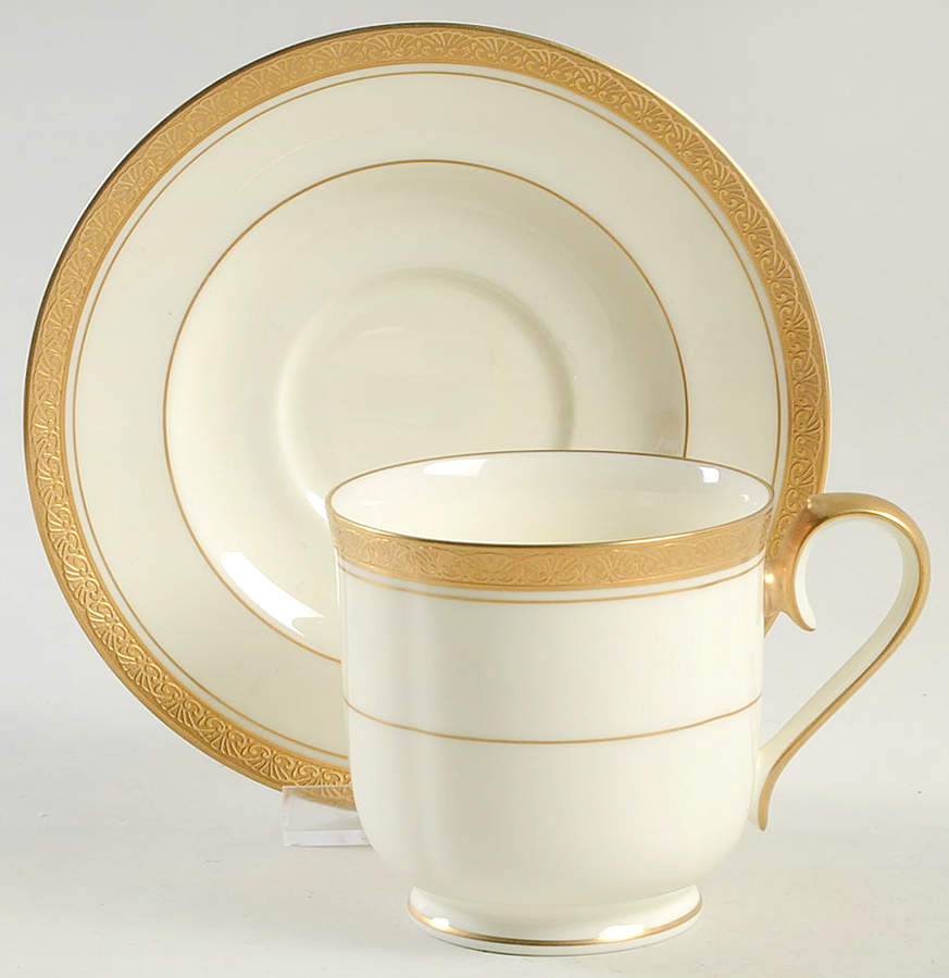 Canterbury Footed Cup & Saucer Set by Noritake-1