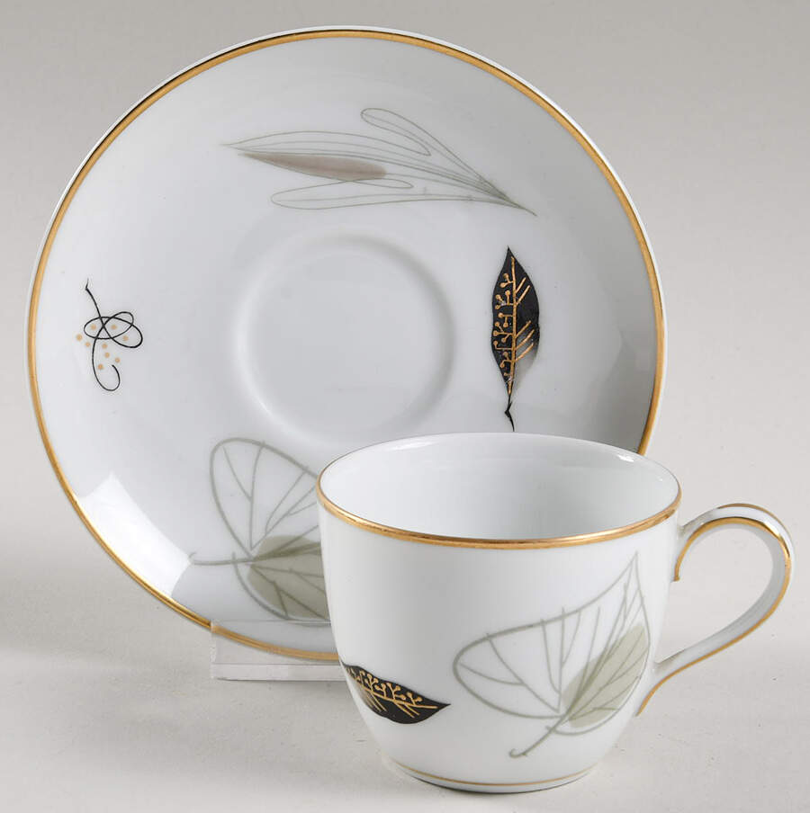 Capri Flat Demitasse Cup & Saucer Set by Noritake-1