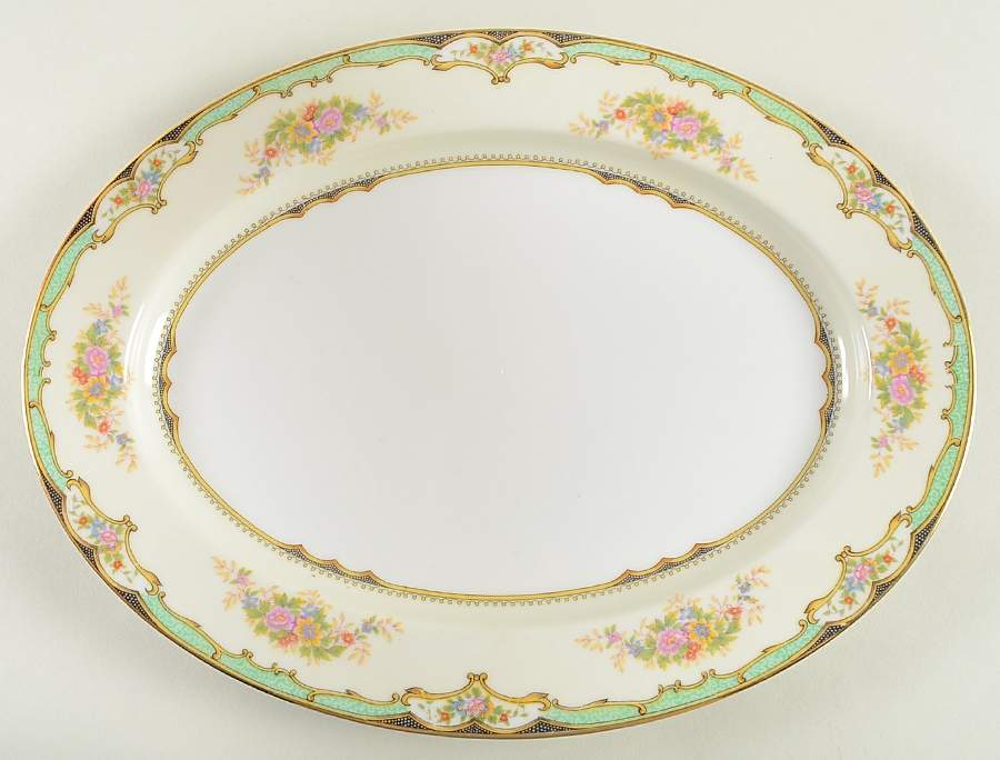 Carola 13" Oval Serving Platter by Noritake-1