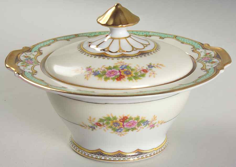 Carola Sugar Bowl & Lid by Noritake-1