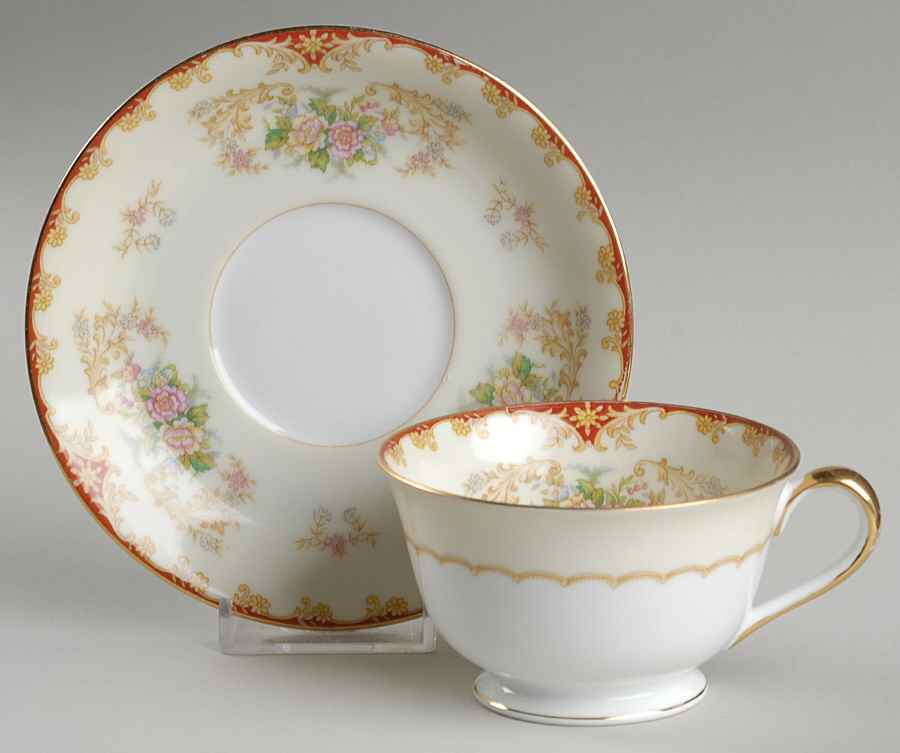 Cardinal (193-98829) Footed Cup & Saucer Set by Noritake-1