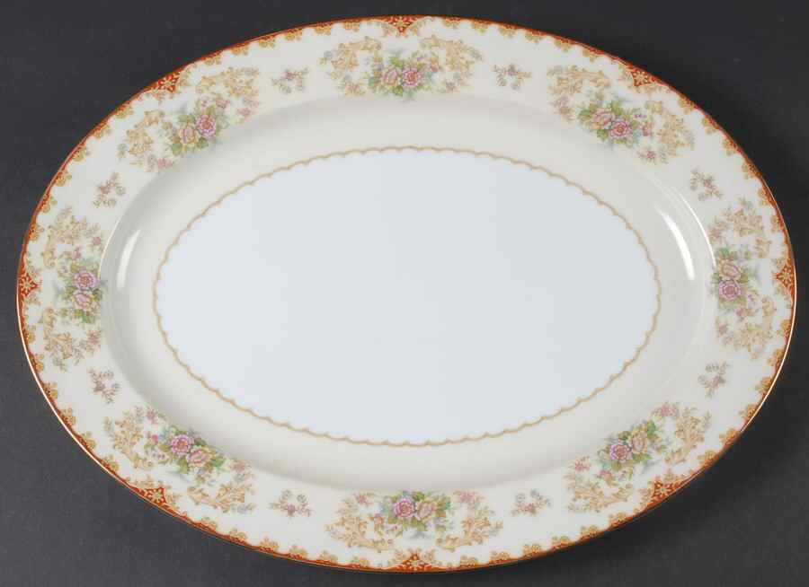 Cardinal (193-98829) 16" Oval Serving Platter by Noritake-1