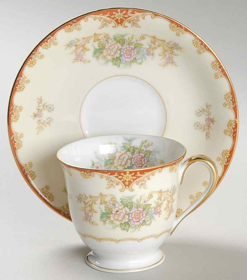 Cardinal (193-98829) Footed Demitasse Cup & Saucer Set by Noritake-1