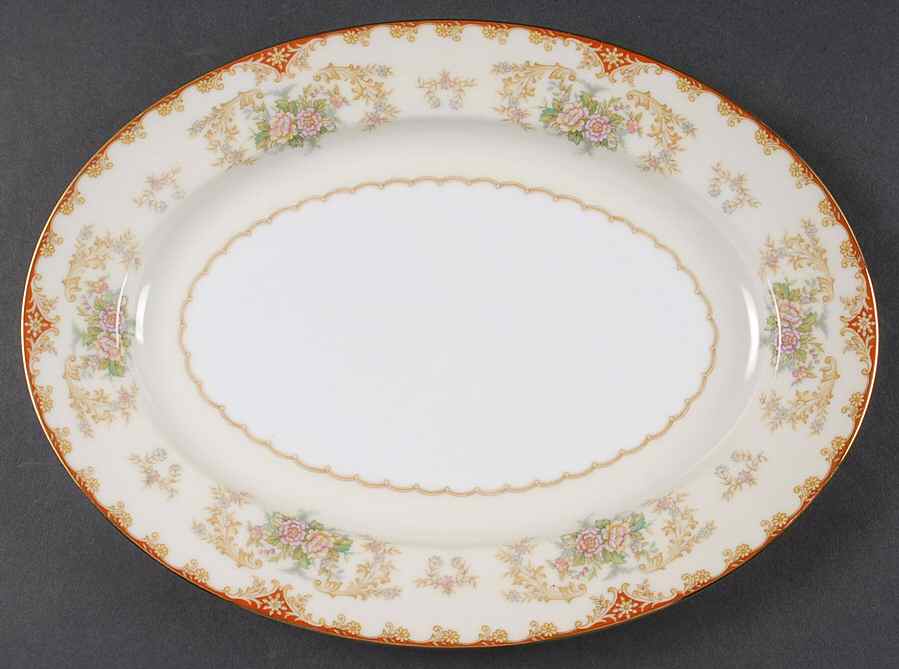 Cardinal (193-98829) 11" Oval Serving Platter by Noritake-1