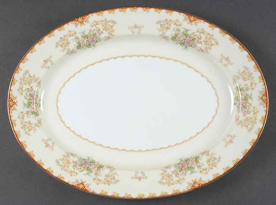 Cardinal (193-98829) 13" Oval Serving Platter by Noritake-1