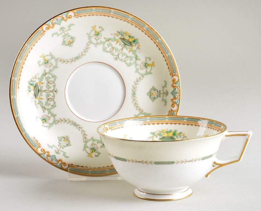Carillon Footed Cup & Saucer Set by Noritake-1