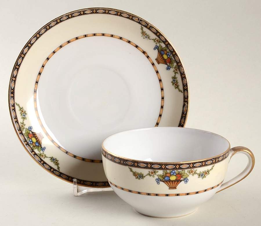 Carlow Flat Cup & Saucer Set by Noritake-1