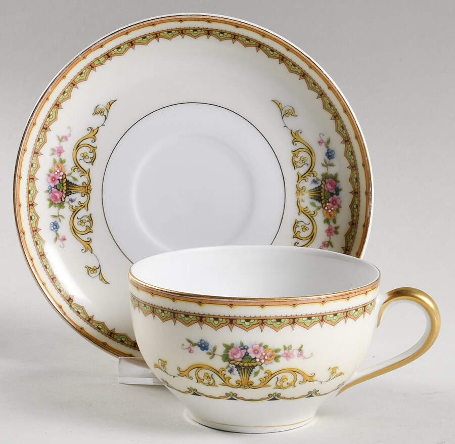 Carltonia Oversized Cup & Saucer Set by Noritake-1