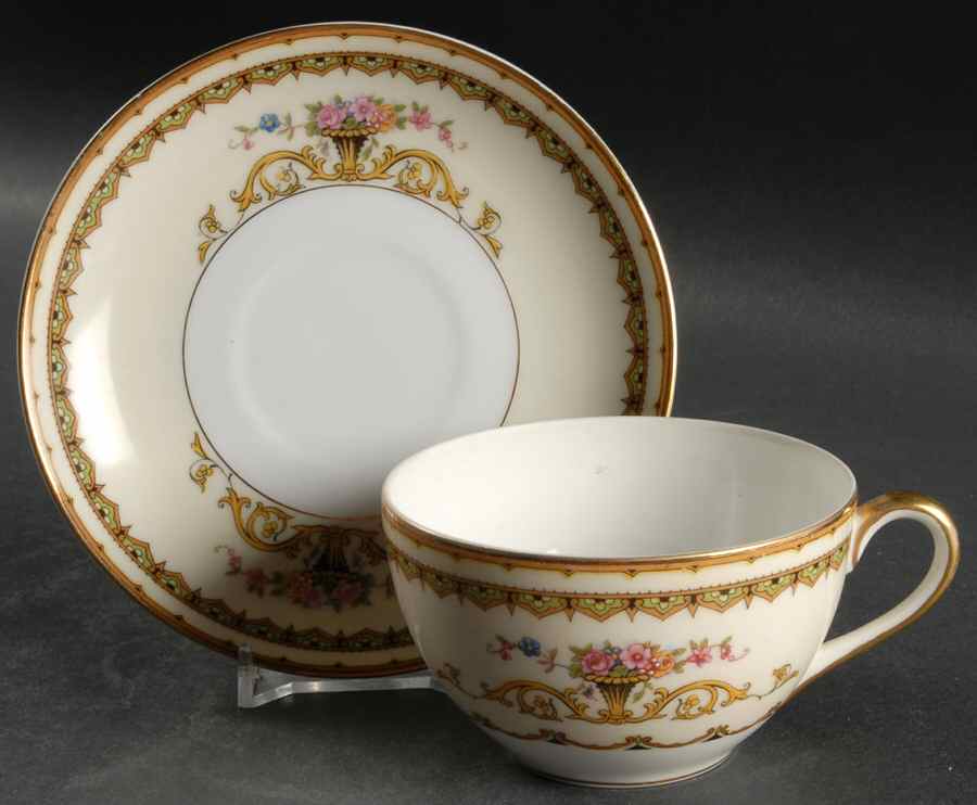 Carltonia Flat Cup & Saucer Set by Noritake-1