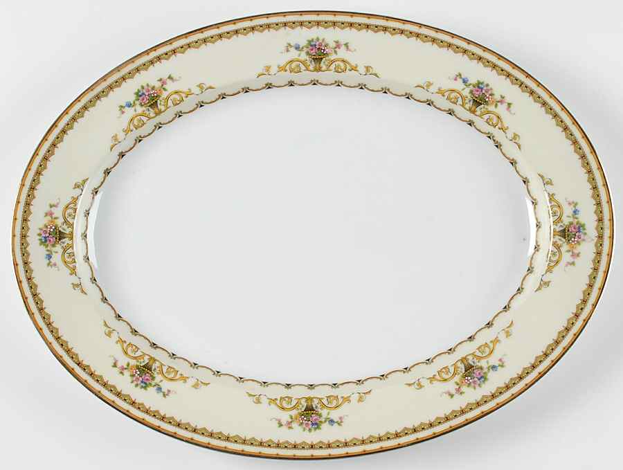 Carltonia 16" Oval Serving Platter by Noritake-1