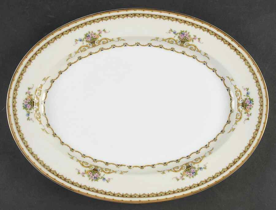 Carltonia 13" Oval Serving Platter by Noritake-1
