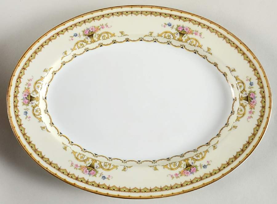 Carltonia 11" Oval Serving Platter by Noritake-1