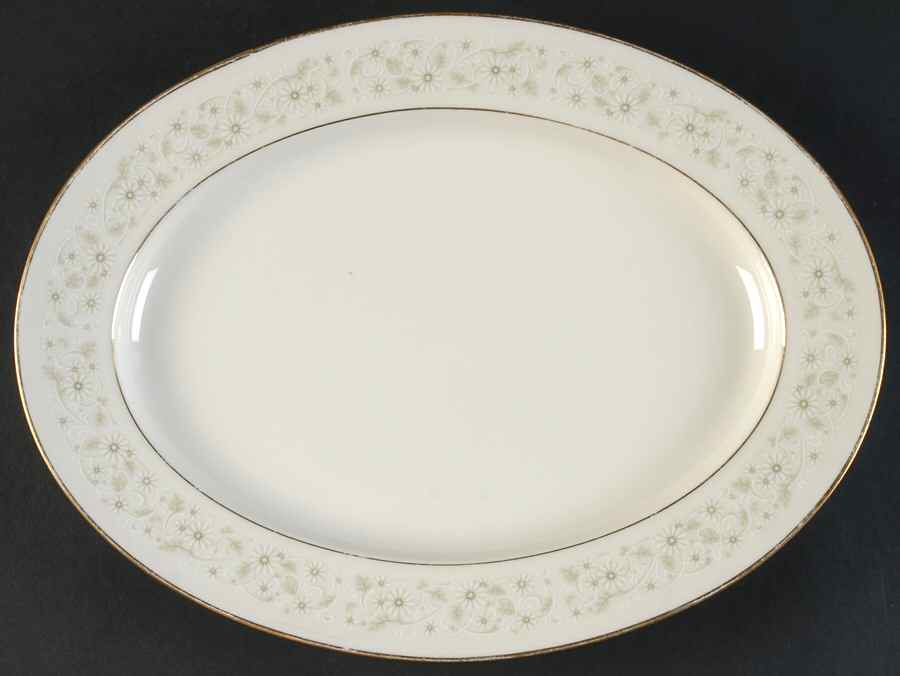 Carlyle 11" Oval Serving Platter by Noritake-1