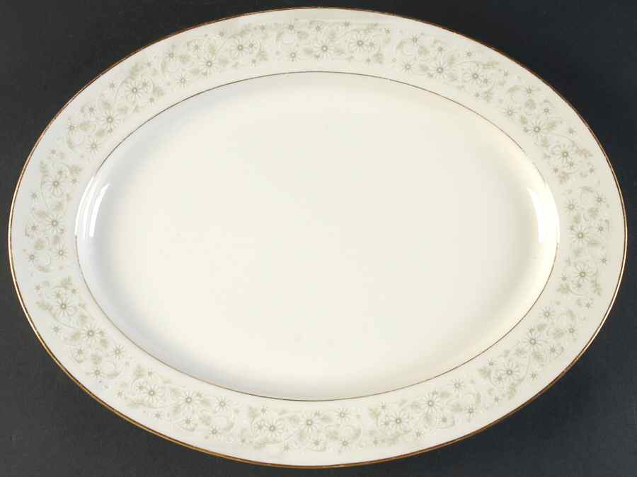 Carlyle 13" Oval Serving Platter by Noritake-1