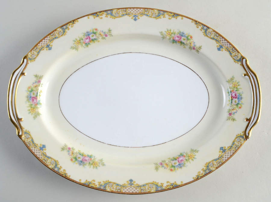 Carmela (95635 & No #) 13" Oval Serving Platter by Noritake-1