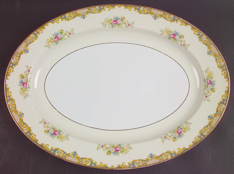 Carmela (95635 & No #) 16" Oval Serving Platter by Noritake-1