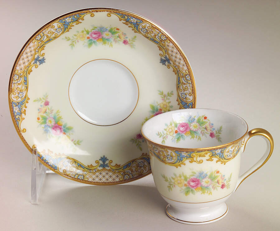 Carmela (95635 & No #) Footed Demitasse Cup & Saucer Set by Noritake-1