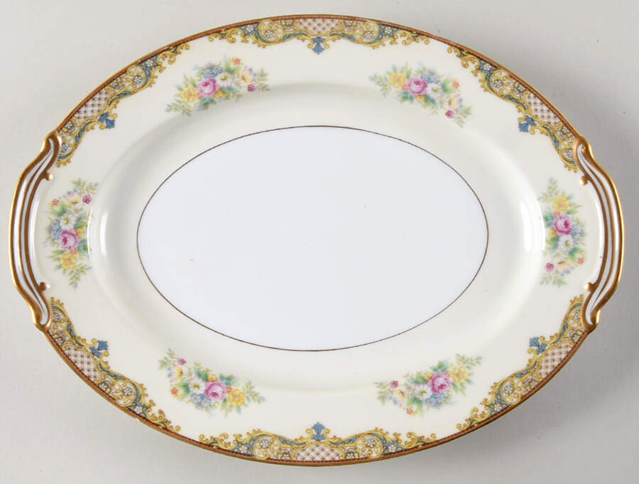 Carmela (95635 & No #) 11" Oval Serving Platter by Noritake-1