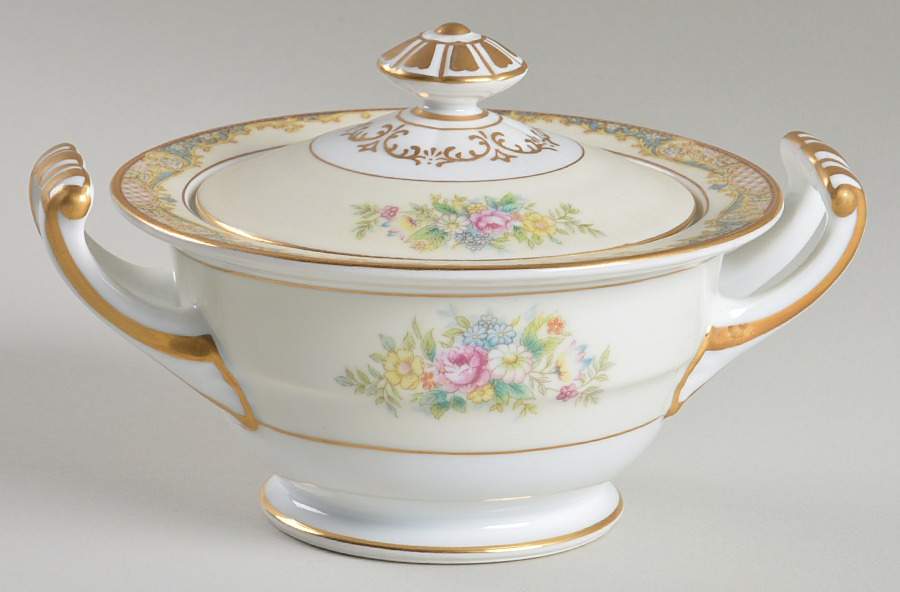 Carmela (95635 & No #) Sugar Bowl & Lid by Noritake-1
