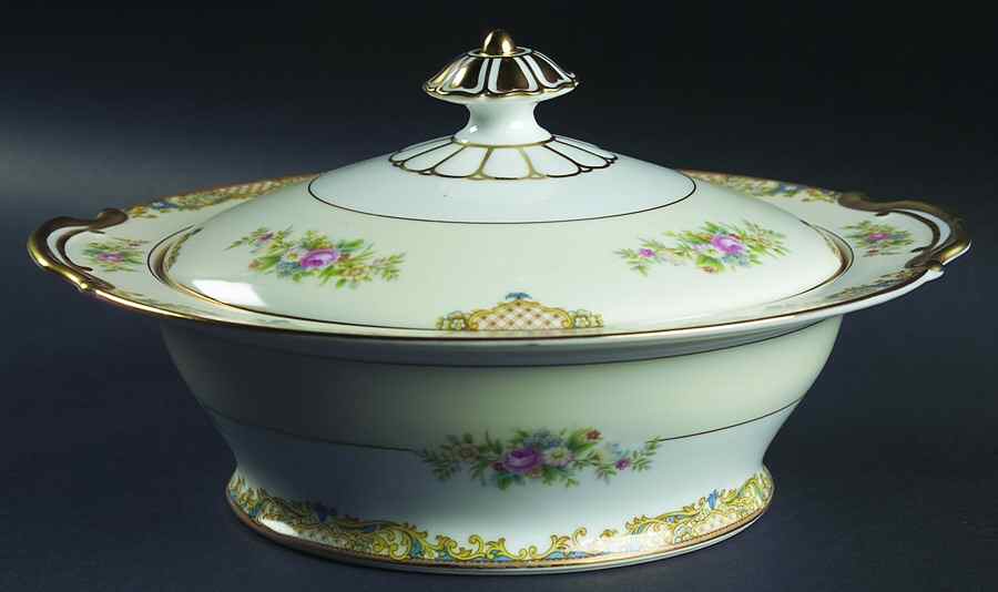 Carmela (95635 & No #) Round Covered Vegetable by Noritake-1