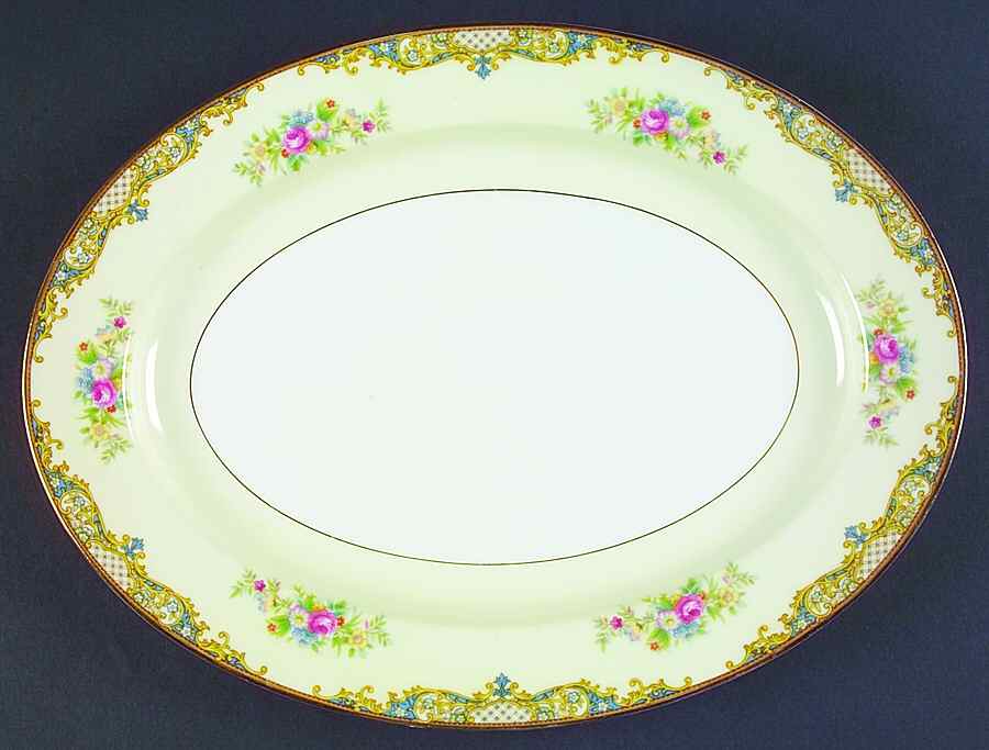 Carmela (95635 & No #) 11" Oval Serving Platter by Noritake-1