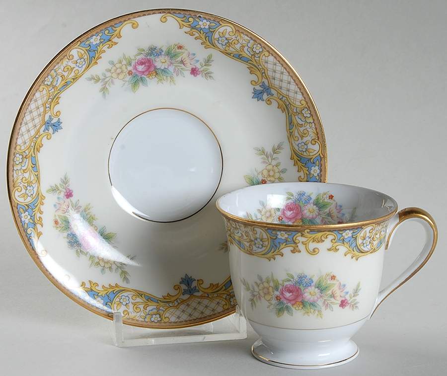 Carmela (95635 & No #) Footed Demitasse Cup & Saucer Set by Noritake-1