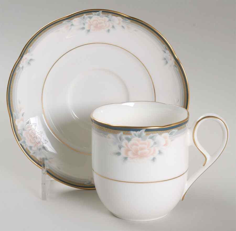 Carnegie Flat Cup & Saucer Set by Noritake-1