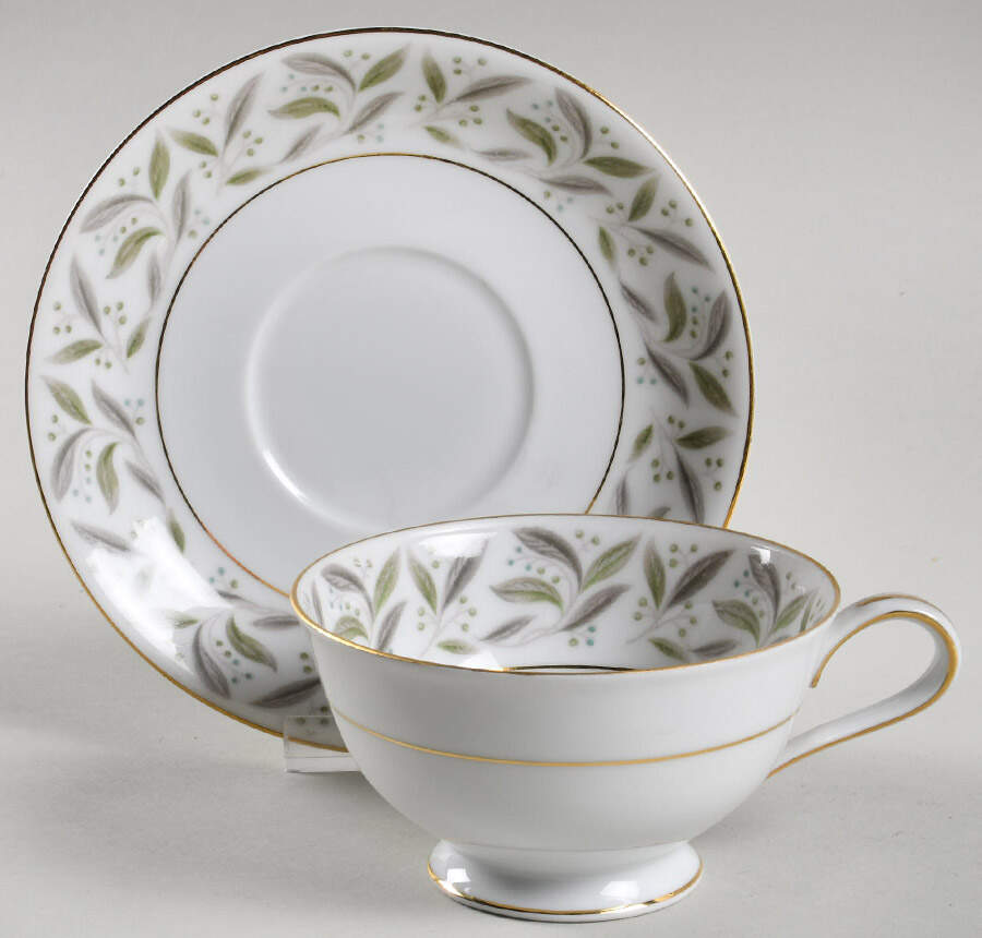Carole Footed Cup & Saucer Set by Noritake-1