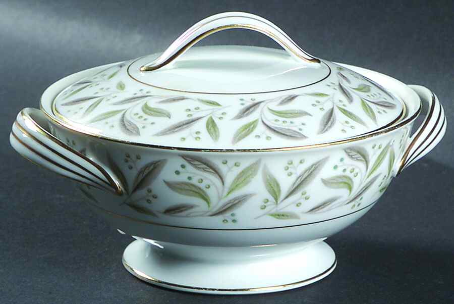 Carole Sugar Bowl & Lid by Noritake-1