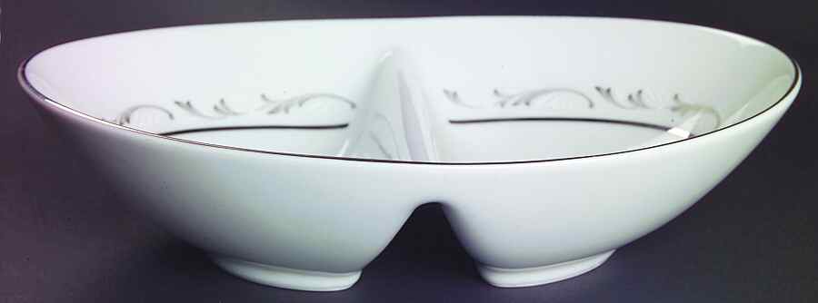 Caroline 10" Oval Divided Vegetable Bowl by Noritake-1