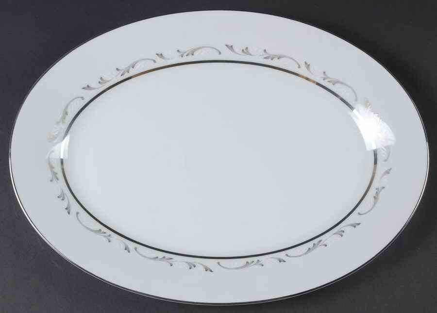 Caroline 14" Oval Serving Platter by Noritake-1