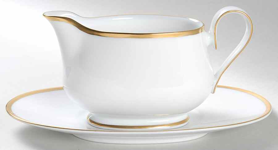 Carrie Gravy Boat & Underplate (Relish/Butter) by Noritake-1