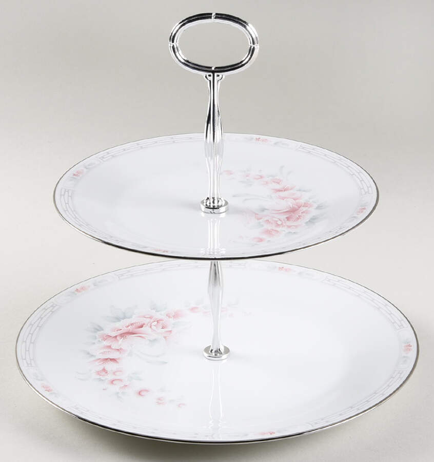Carthage 6 5/8"-10"  2 Tiered Serving Tray (Dp, Sp) HC by Noritake-1