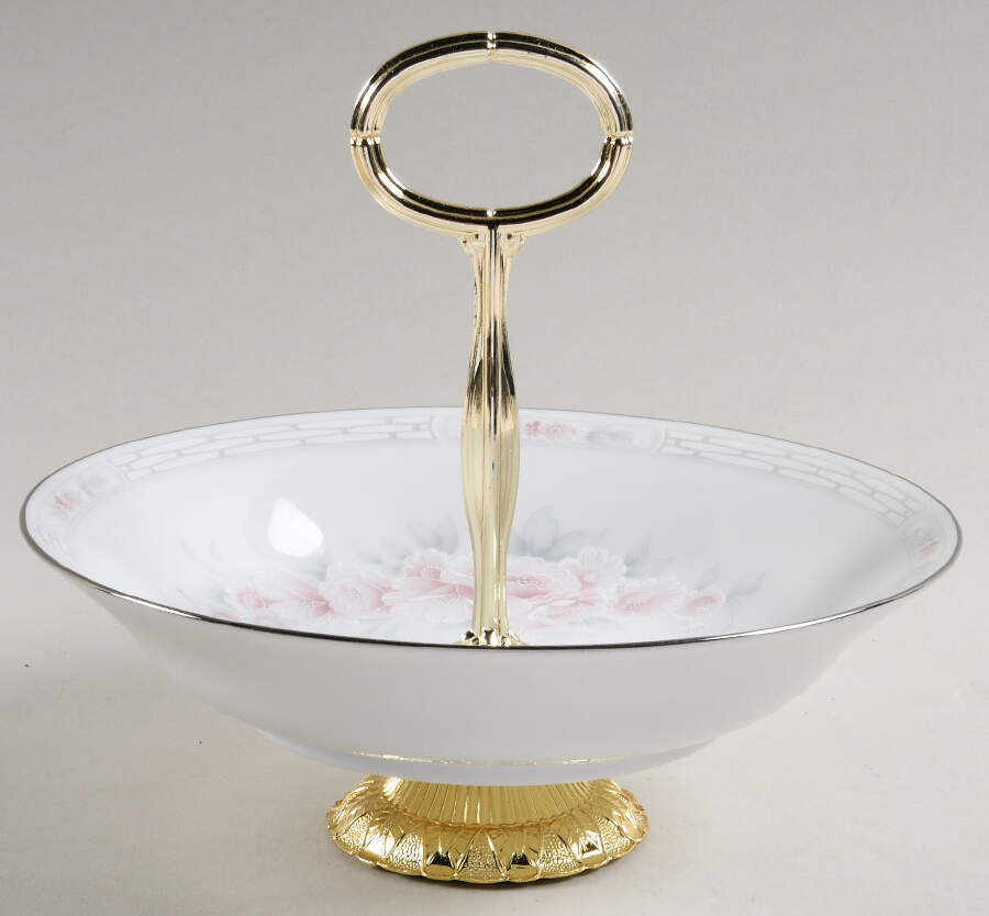 Carthage 6"-7" Handled Footed Nut Dish HC by Noritake-1