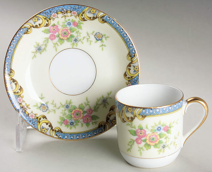 Casino Flat Demitasse Cup & Saucer Set by Noritake-1