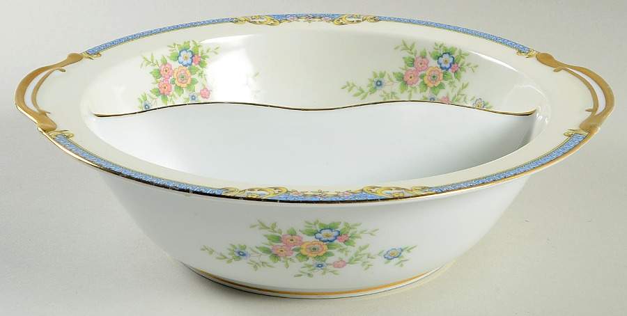 Casino Round Divided Vegetable Bowl by Noritake-1