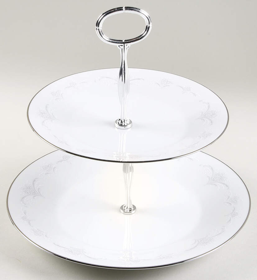 Casablanca 6 5/8"-10"  2 Tiered Serving Tray (Dp, Sp) HC by Noritake-1
