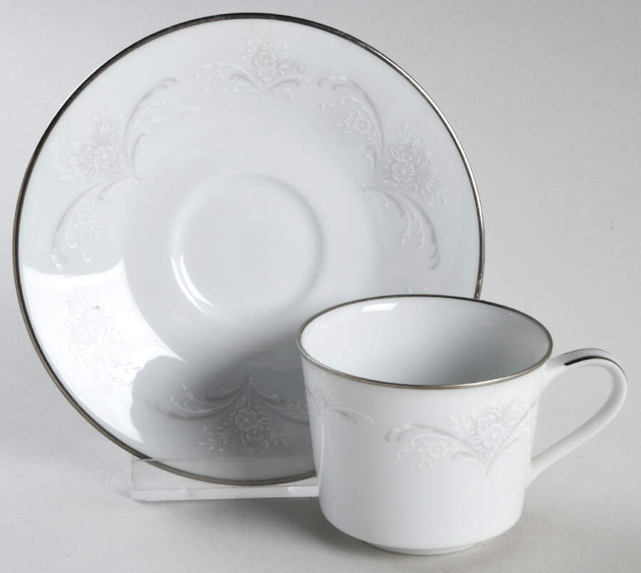 Casablanca Flat Demitasse Cup & Saucer Set by Noritake-1