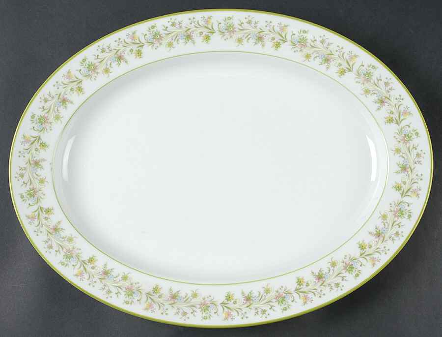 Carolina Spring 16" Oval Serving Platter by Noritake-1