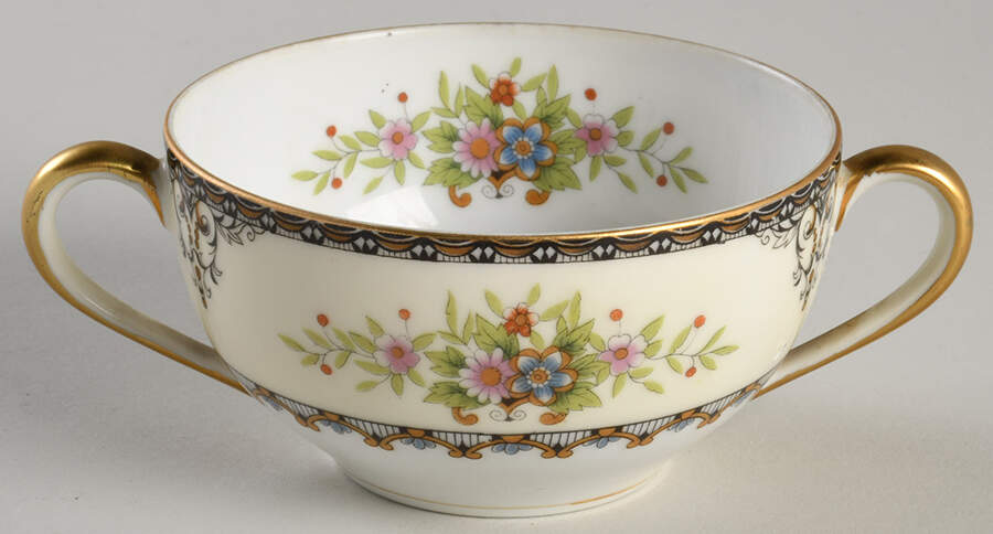 Castella Flat Bouillon Cup by Noritake-1