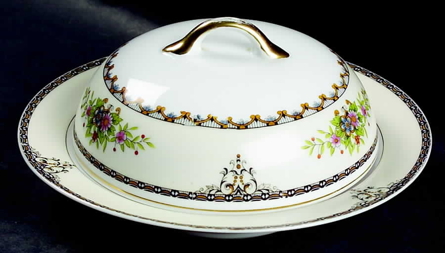 Castella Round Covered Butter by Noritake-1