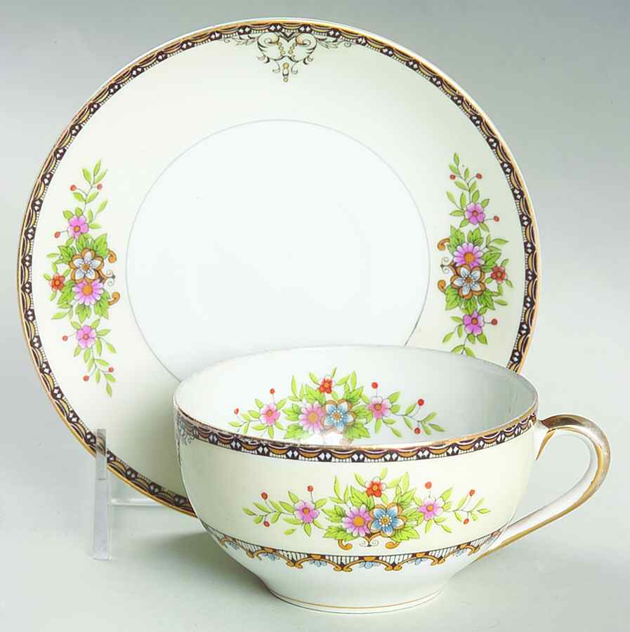 Castella Flat Cup & Saucer Set by Noritake-1