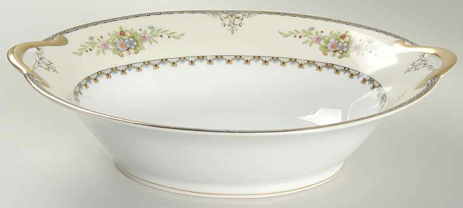 Castella 10" Oval Vegetable Bowl by Noritake-1