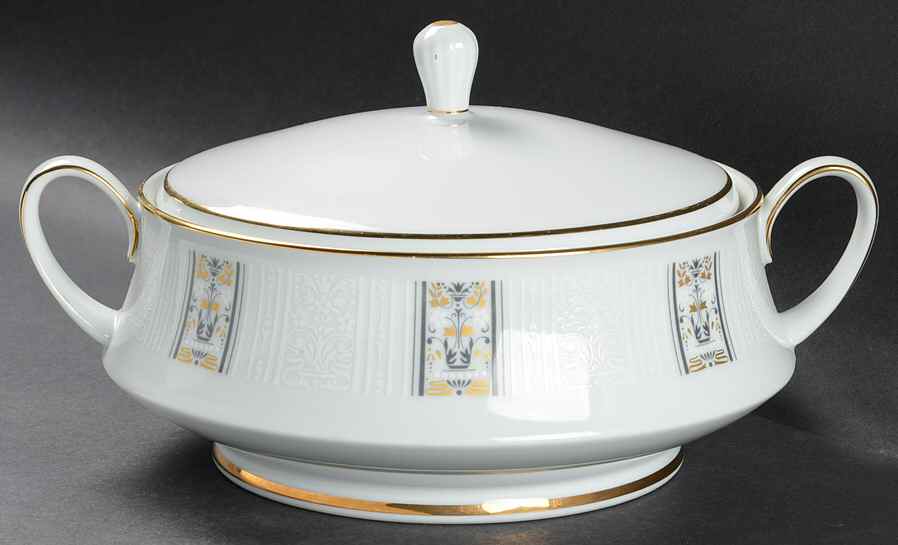 Castille Round Covered Vegetable by Noritake-1